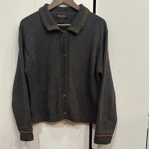 Woolrich Gray Cardigan Sweater